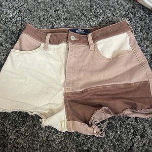 27 waist, high rise womens Hollister jean shorts